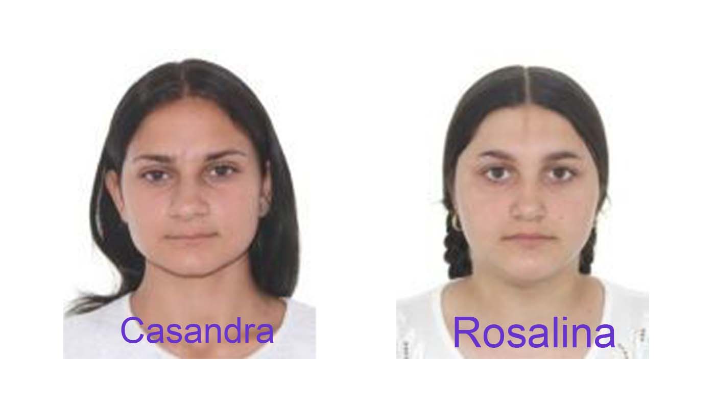 Rosalina, 14 ani, și Casandra, 16 ani, au dispărut!